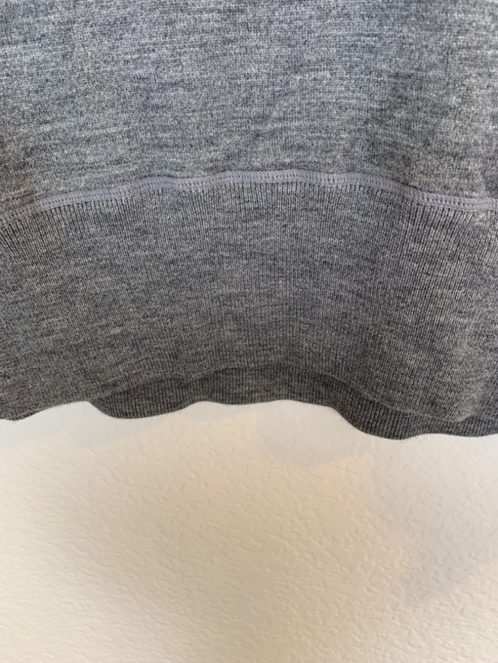 Athleta Canyon Colorblock Sweater Womens XL Thermolite Merino Grey Gray Athletic - Picture 9 of 15